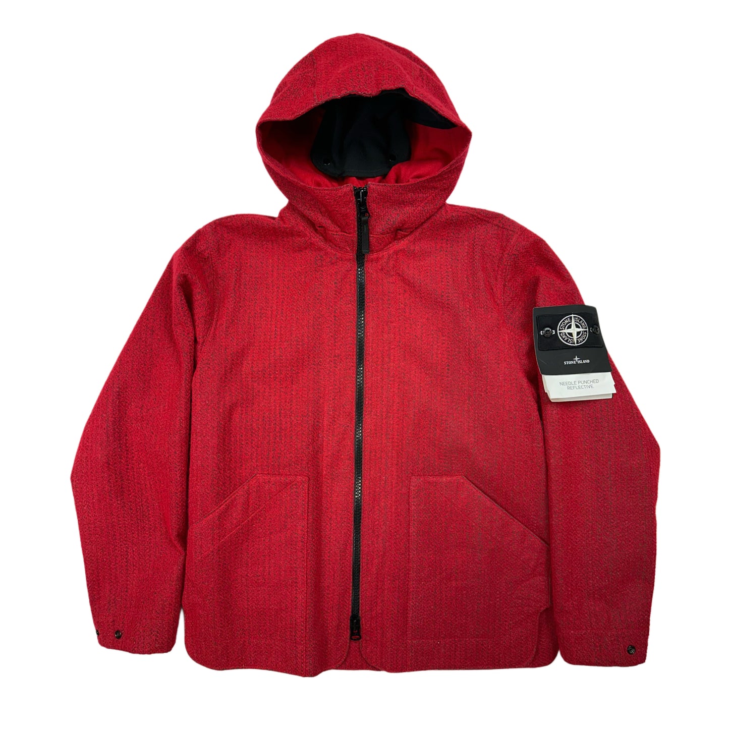 CHAQUETA NEEDLE PUNCHED REFLECTIVE STONE ISLAND - talla S