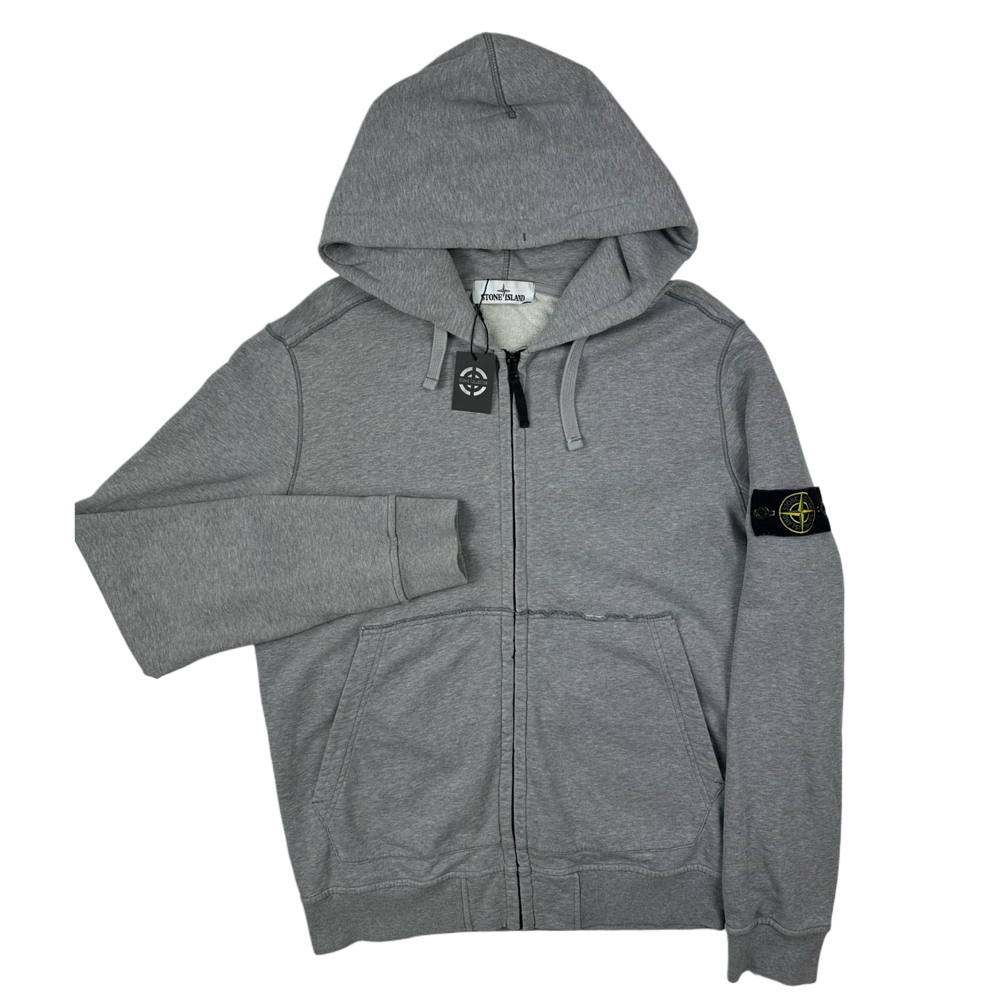 SUDADERA CON CREMALLERA Y CAPUCHA STONE ISLAND - talla XL