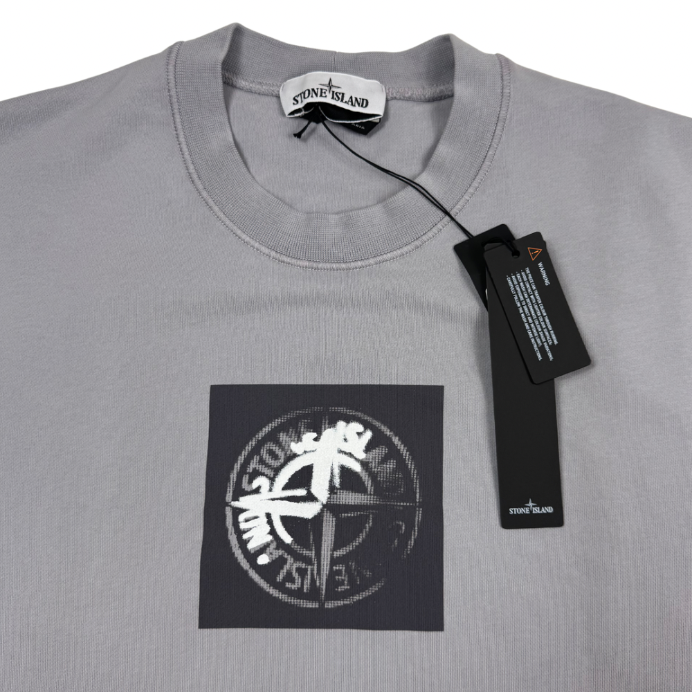 Sudadera cuello redondo Stone Island gris - talla XL