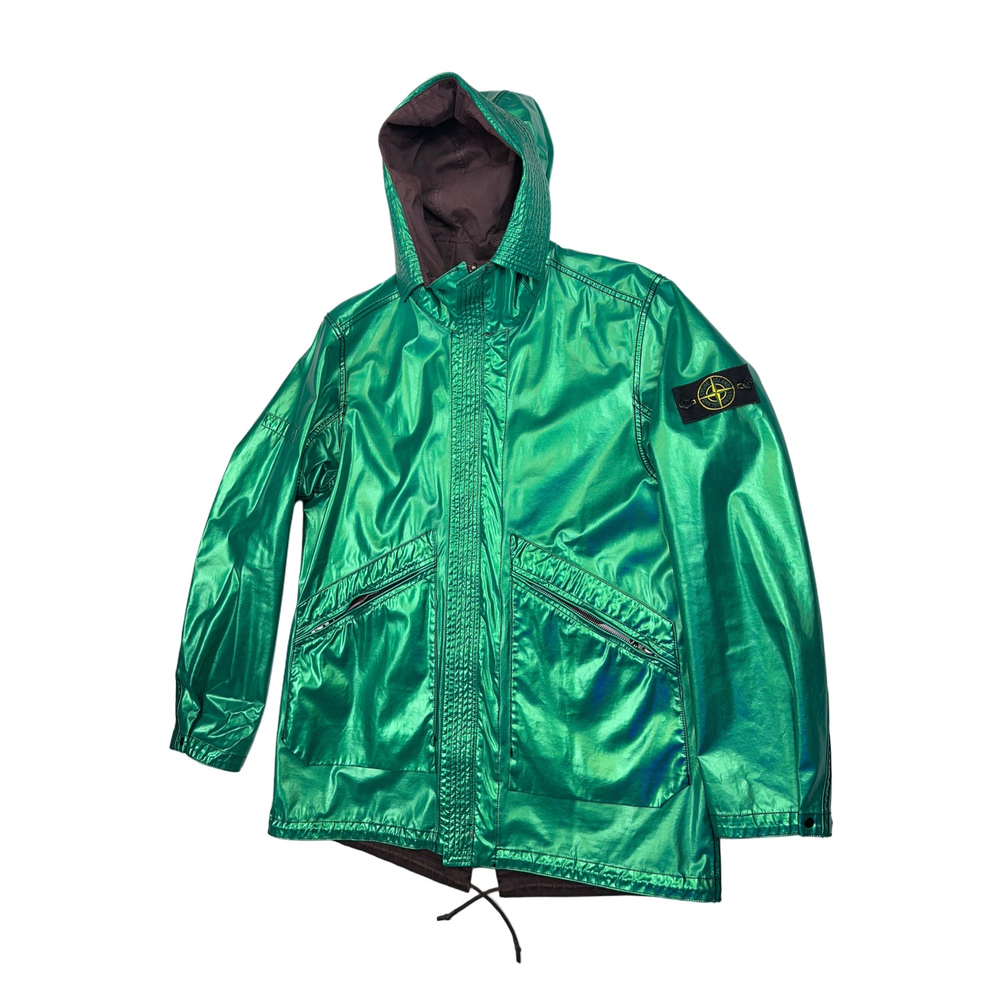 ABRIGO REVERSIBLE RASO GOMMATO STONE ISLAND - talla M