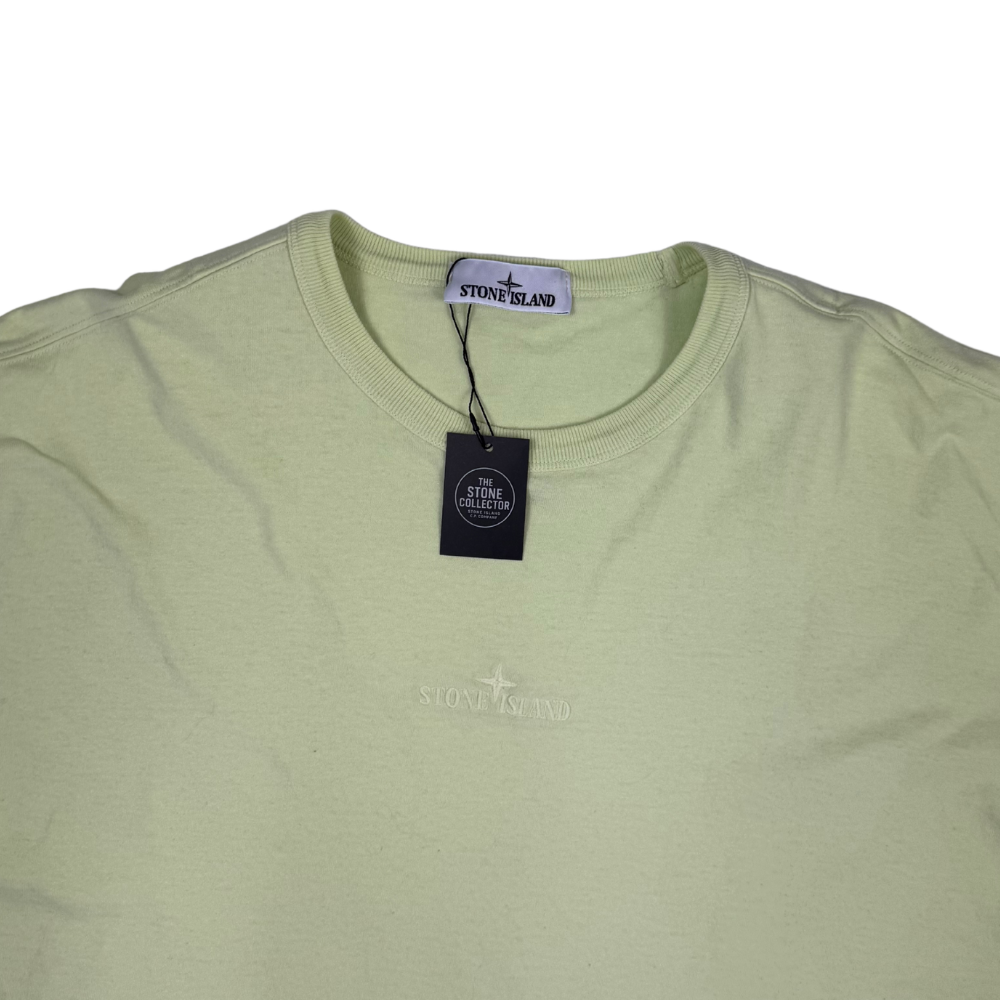 Camiseta Stone Island verde claro manga corta - talla XL