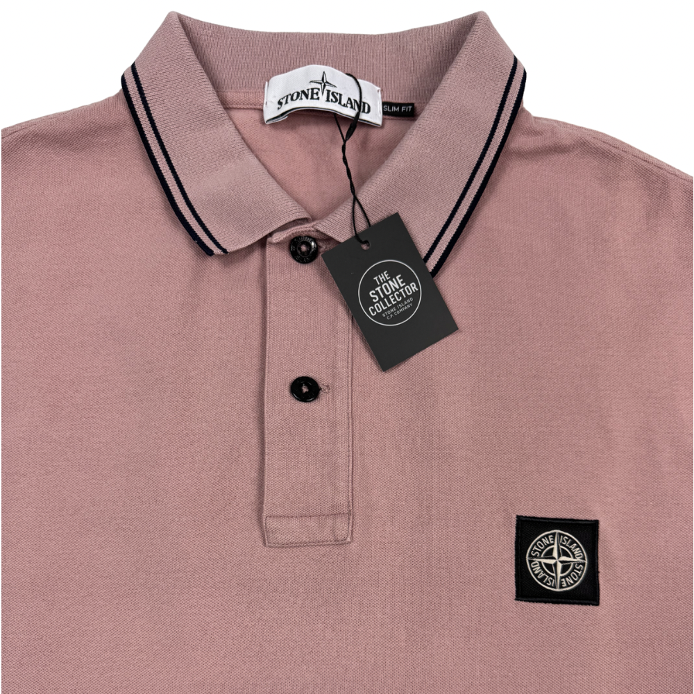 Polo Stone Island Rosa Manga corta - talla 2XL