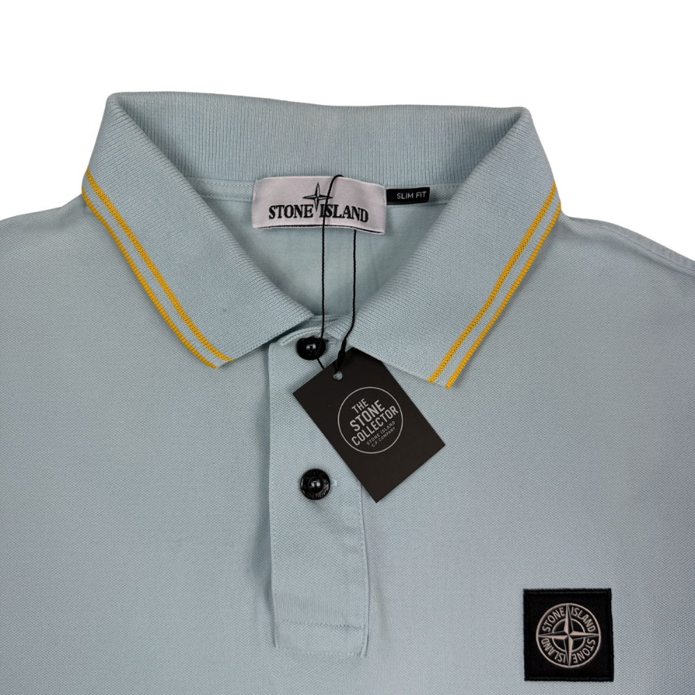 Polo Stone Island celeste manga corta - talla XL