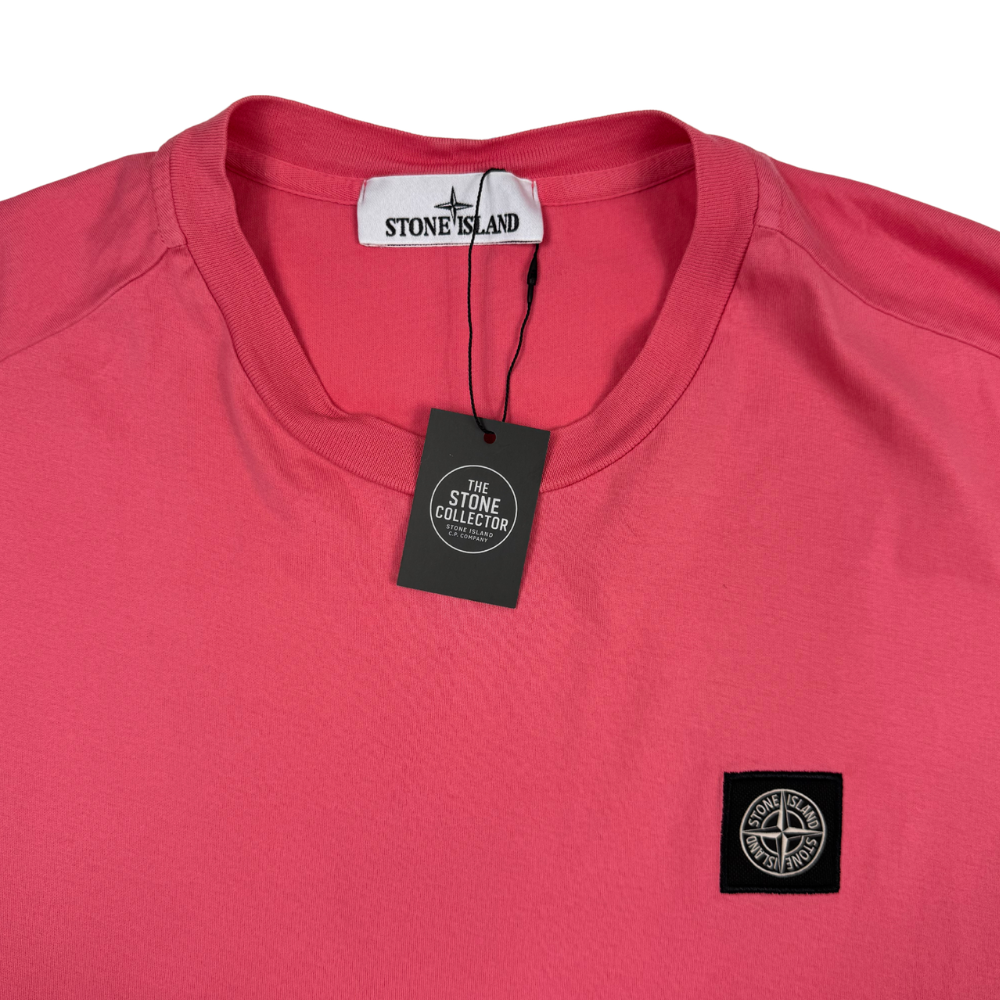 Camiseta Stone Island Rosa manga corta - talla L