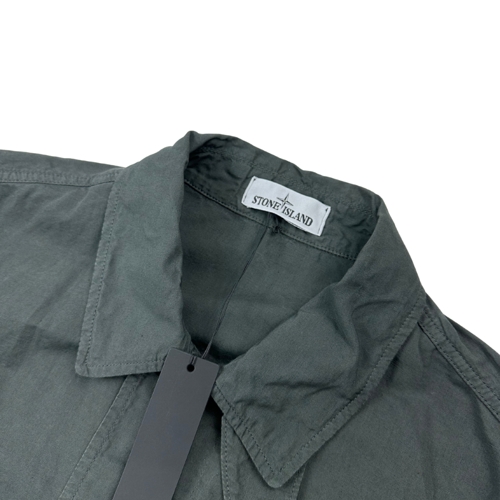 TELA COTONE LINO FIAMMATO - TC STONE ISLAND - talla L