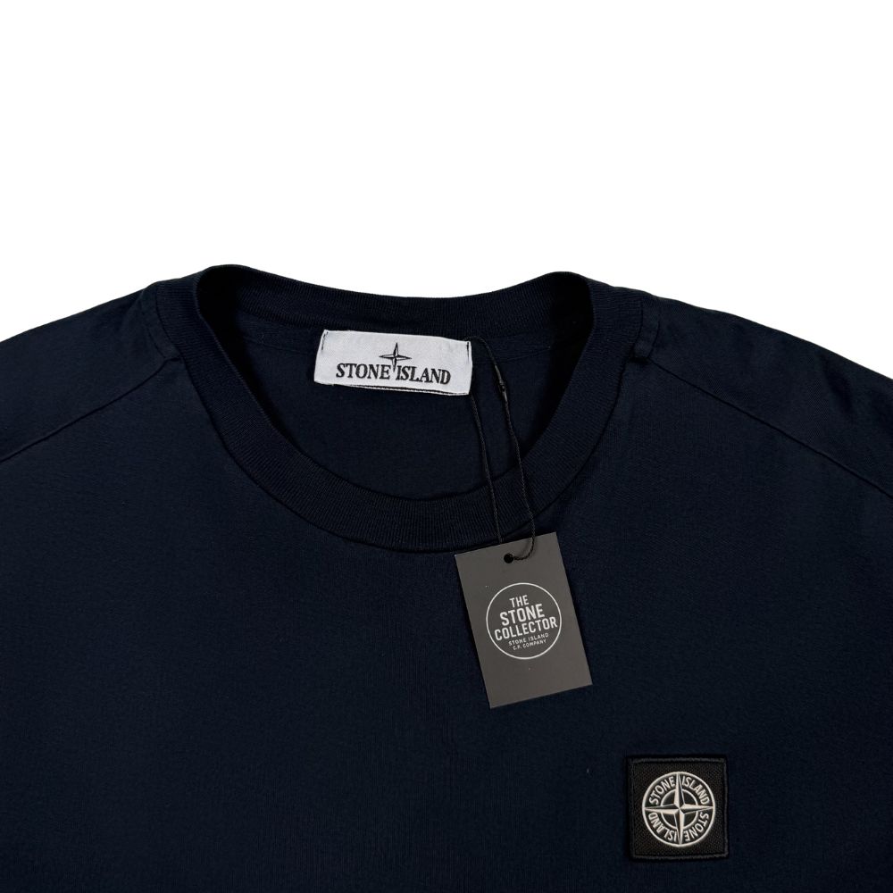 Camiseta Stone Island azul marino manga corta - talla S