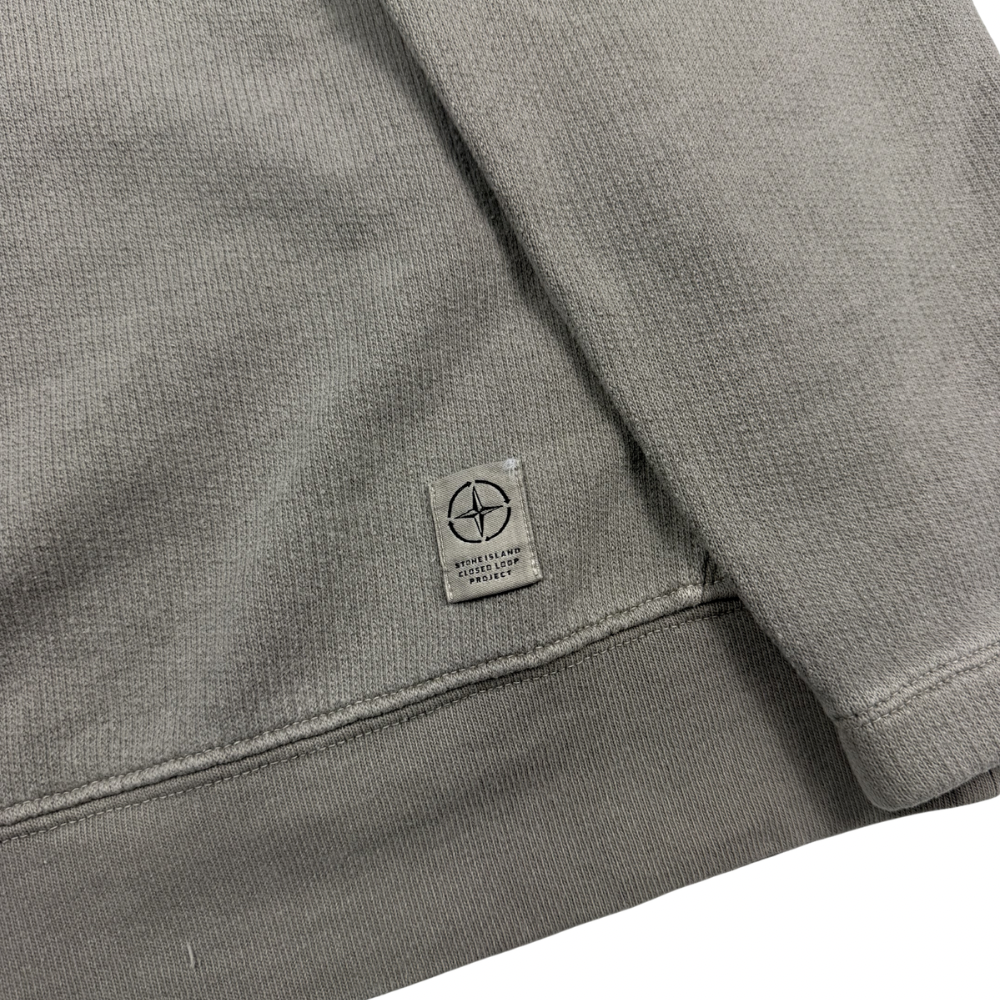 Sudadera Cuello Redondo Stone Island Closed Loop Project Gris - talla S