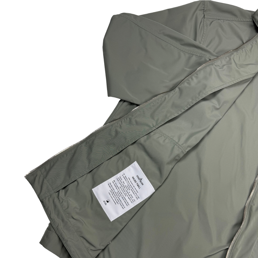 Chaqueta Stone Island Micro Twill verde - talla 3XL
