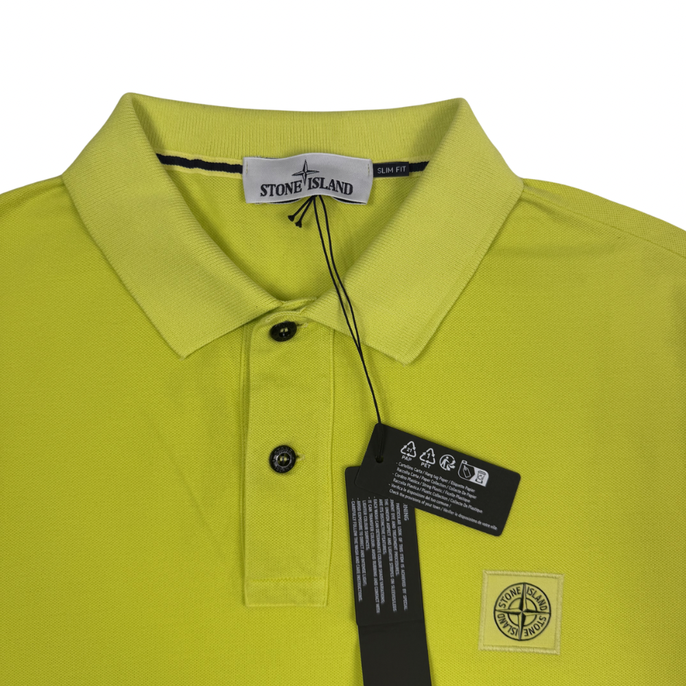Polo Stone Island Manga Corta Amarillo manga corta - talla XL