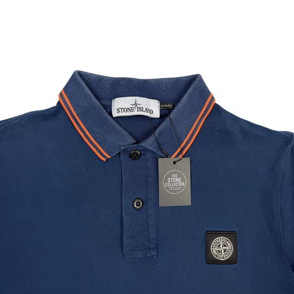 Polo Stone Island Azul manga corta - talla M