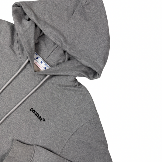 SUDADERA CAPUCHA OFF WHITE - talla L