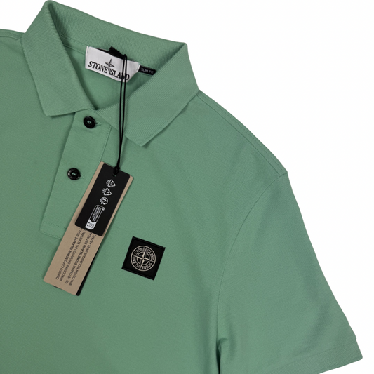 Polo Stone Island Verde Menta manga corta - talla M