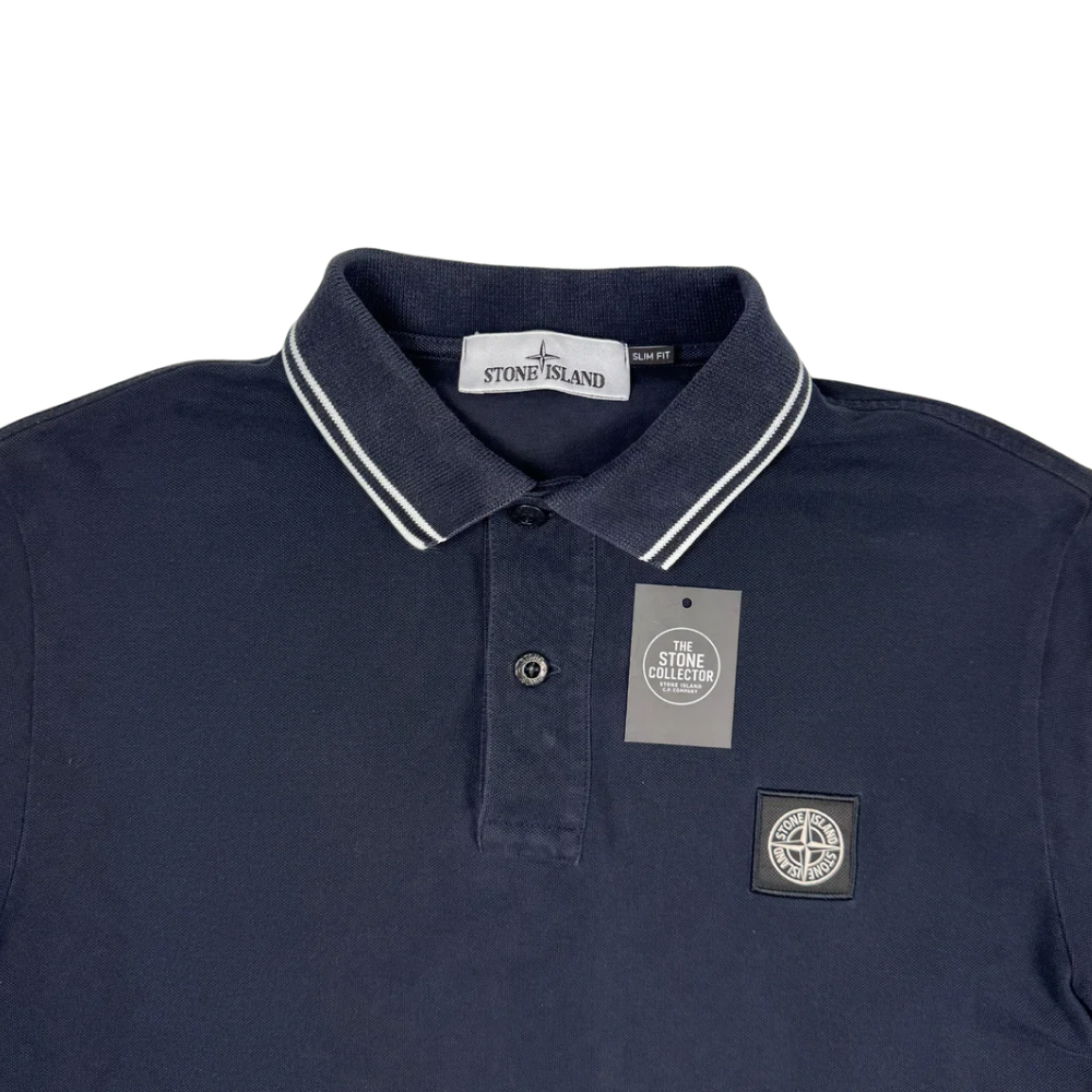 Polo Stone Island Azul marino manga corta - talla M
