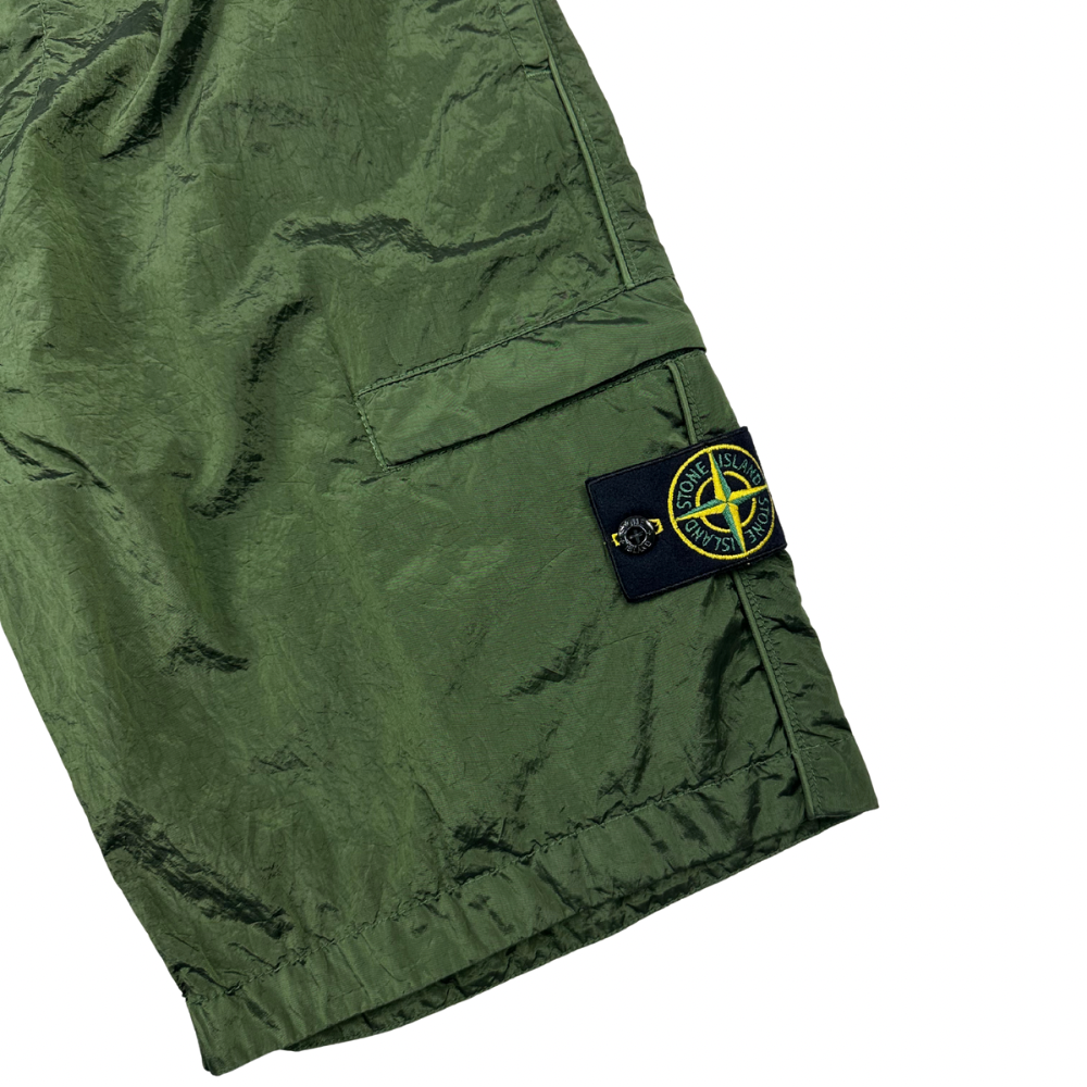 PANTALÓN CARGO CORTO COMFORT NYLON STONE ISLAND - talla W/28
