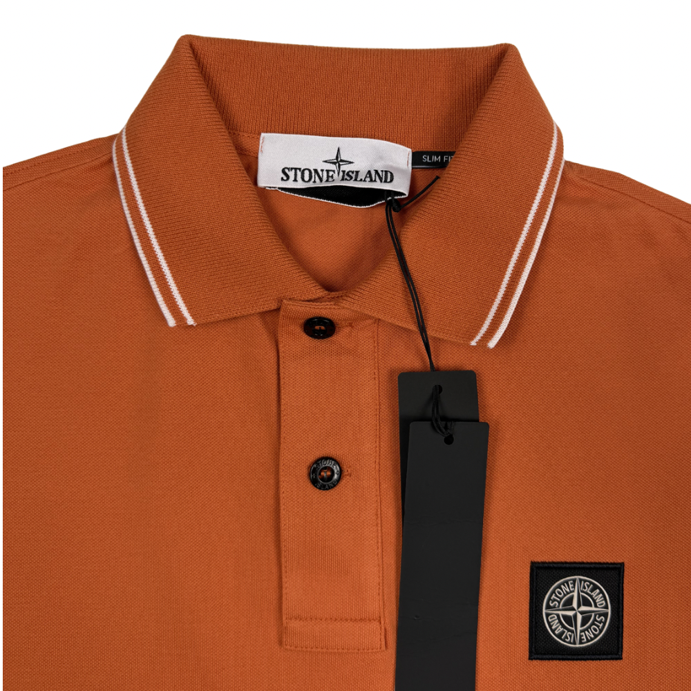 Polo Stone Island Naranja manga corta - talla S