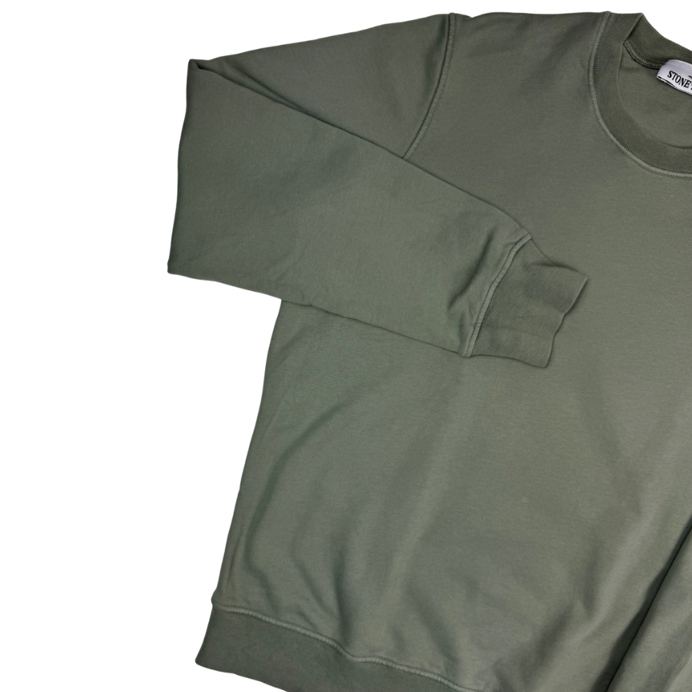 Sudadera cuello redondo Stone Island verde claro - talla M