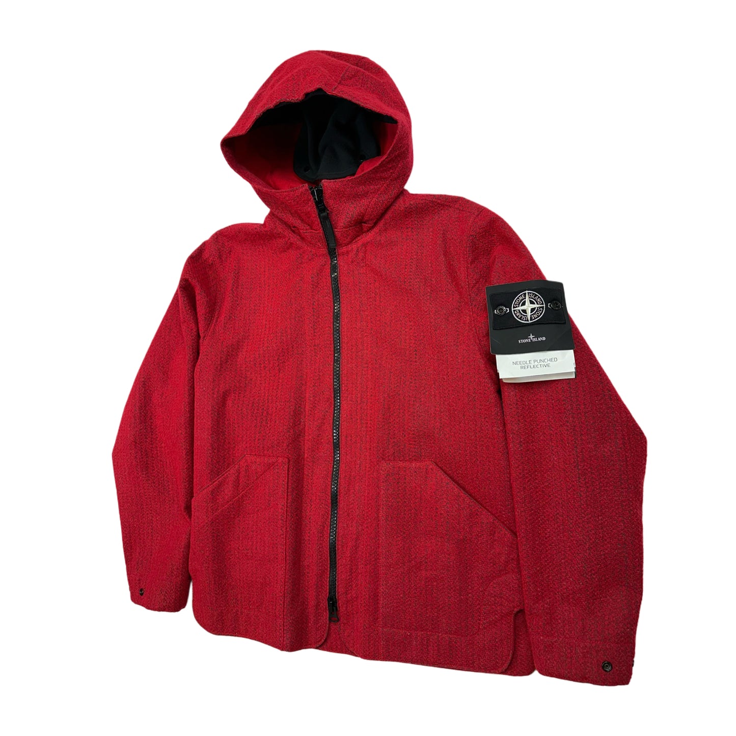 CHAQUETA NEEDLE PUNCHED REFLECTIVE STONE ISLAND - talla S