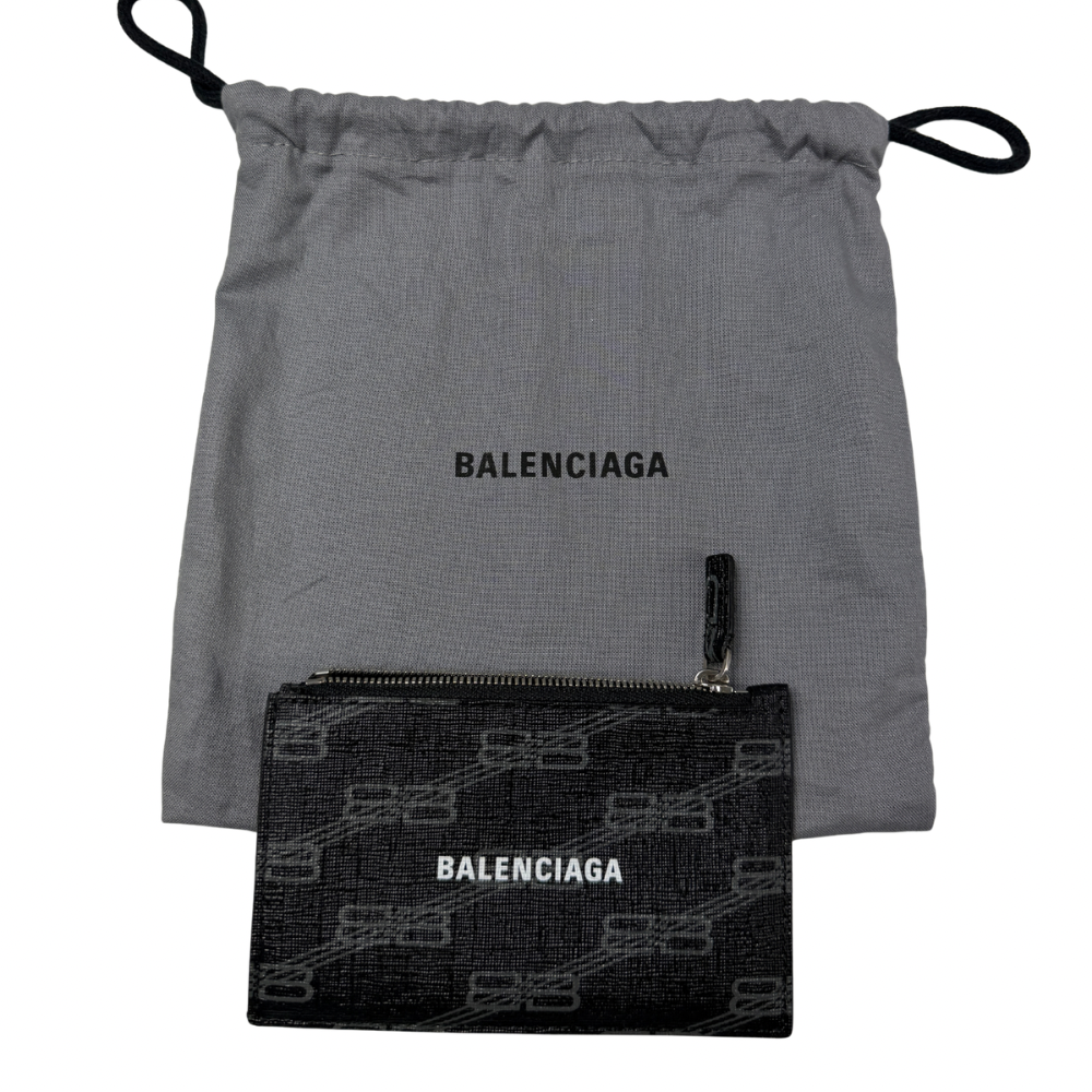 MONEDERO TARJETERO BALENCIAGA BB MONOGRAM