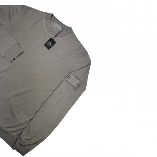 Jersey Stone Island Ghost cuello redondo gris - talla XL