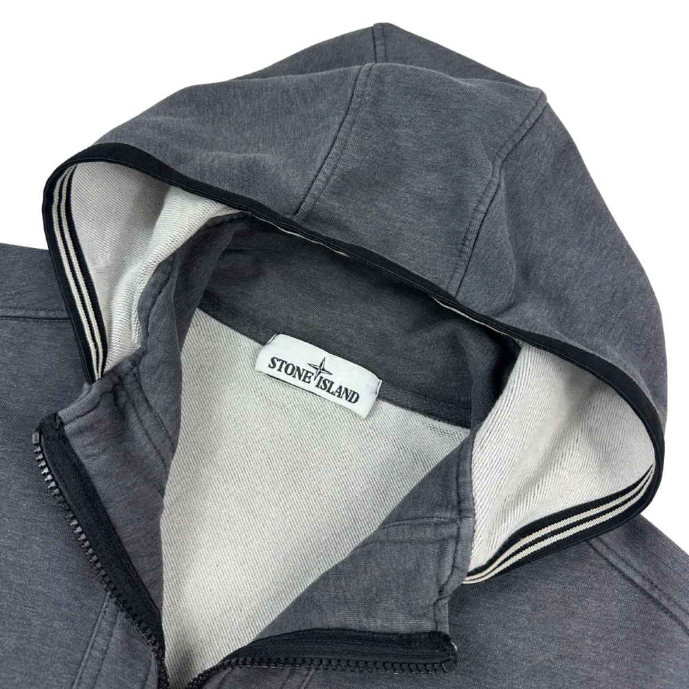 SUDADERA HALF ZIP CON CAPUCHA STONE ISLAND - talla XXL