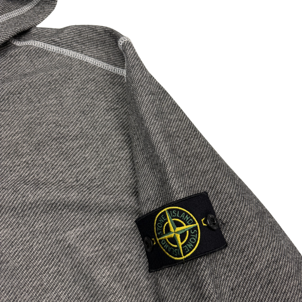 Sudadera con cremallera y capucha Stone Island gris - talla 3XL