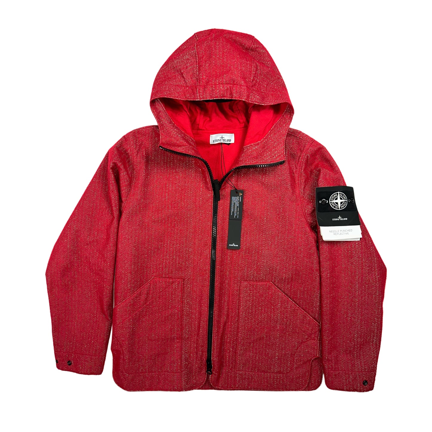 CHAQUETA NEEDLE PUNCHED REFLECTIVE STONE ISLAND - talla S