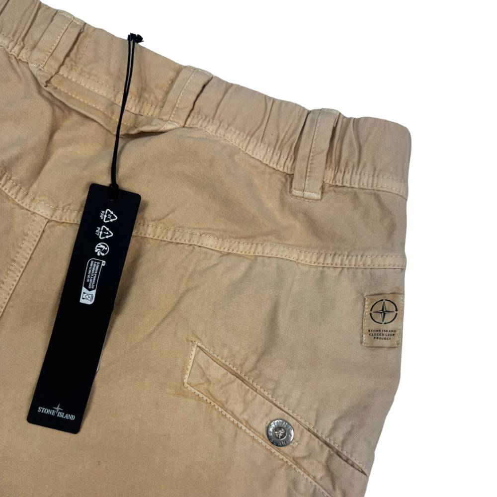 Pantalón Cargo Stone Island Closed Loop Project Naranja claro - talla W30/W32
