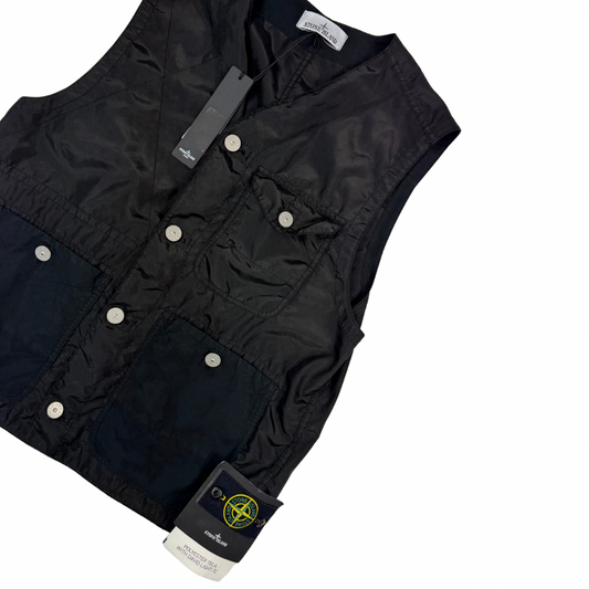 Chaqueta sin mangas Stone Island Polyester Tela With David Light-TC negro - talla M/L