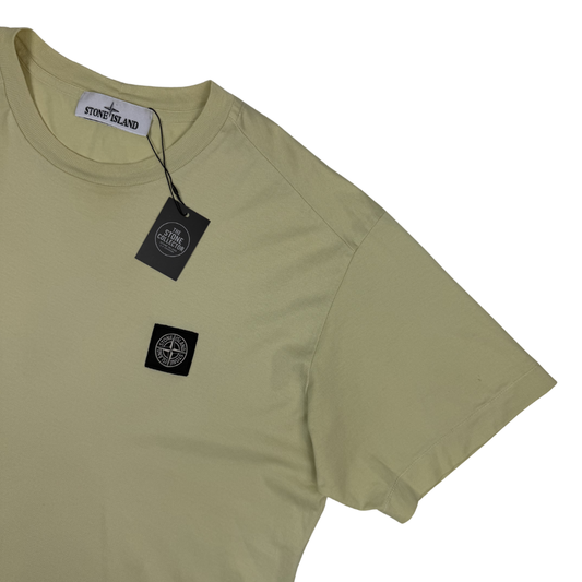 Camiseta Stone Island amarillo claro manga corta - talla L