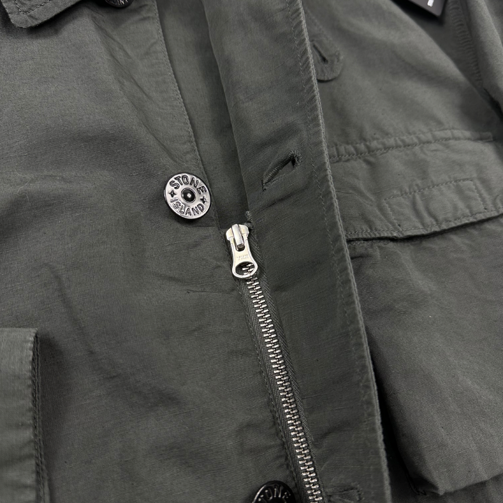 TELA COTONE LINO FIAMMATO - TC STONE ISLAND - talla L