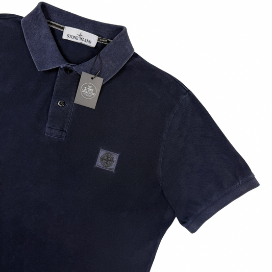 Polo Stone Island Azul Marino manga corta - talla XL