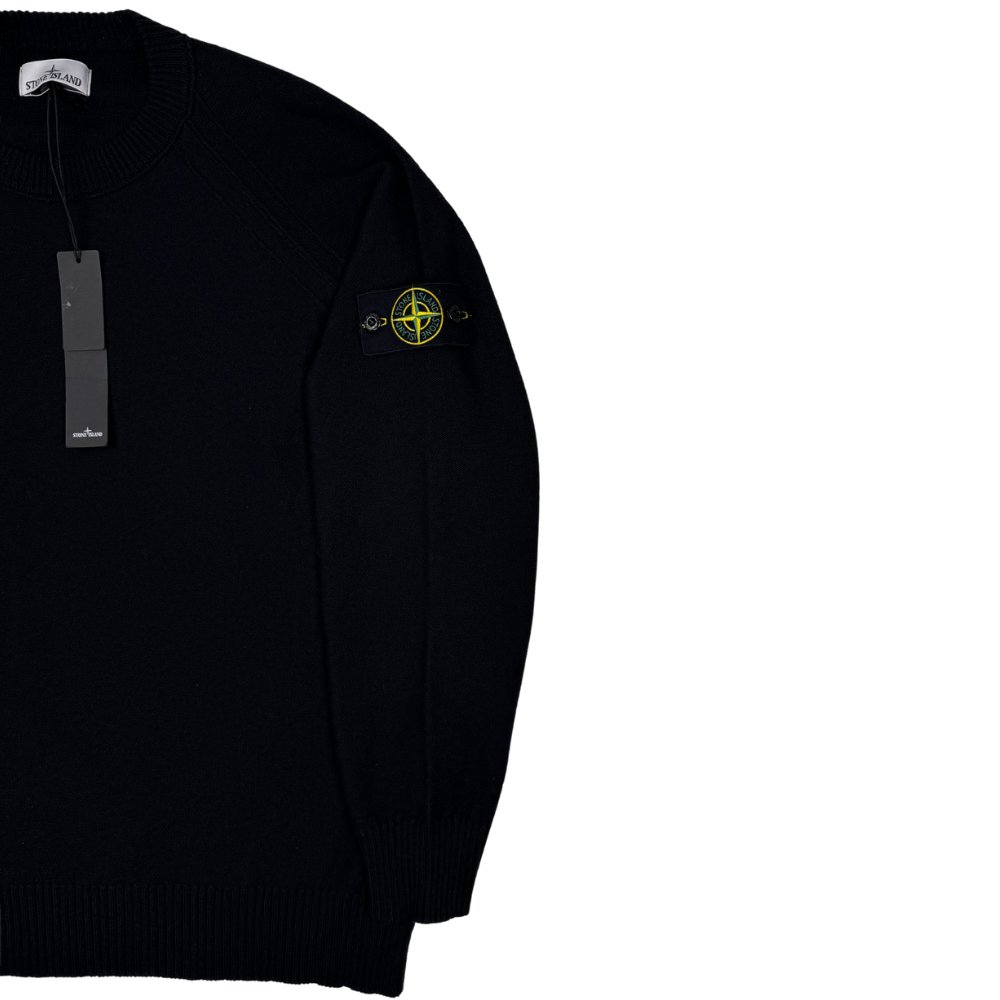 Jersey Stone Island cuello redondo negro - talla 2XL