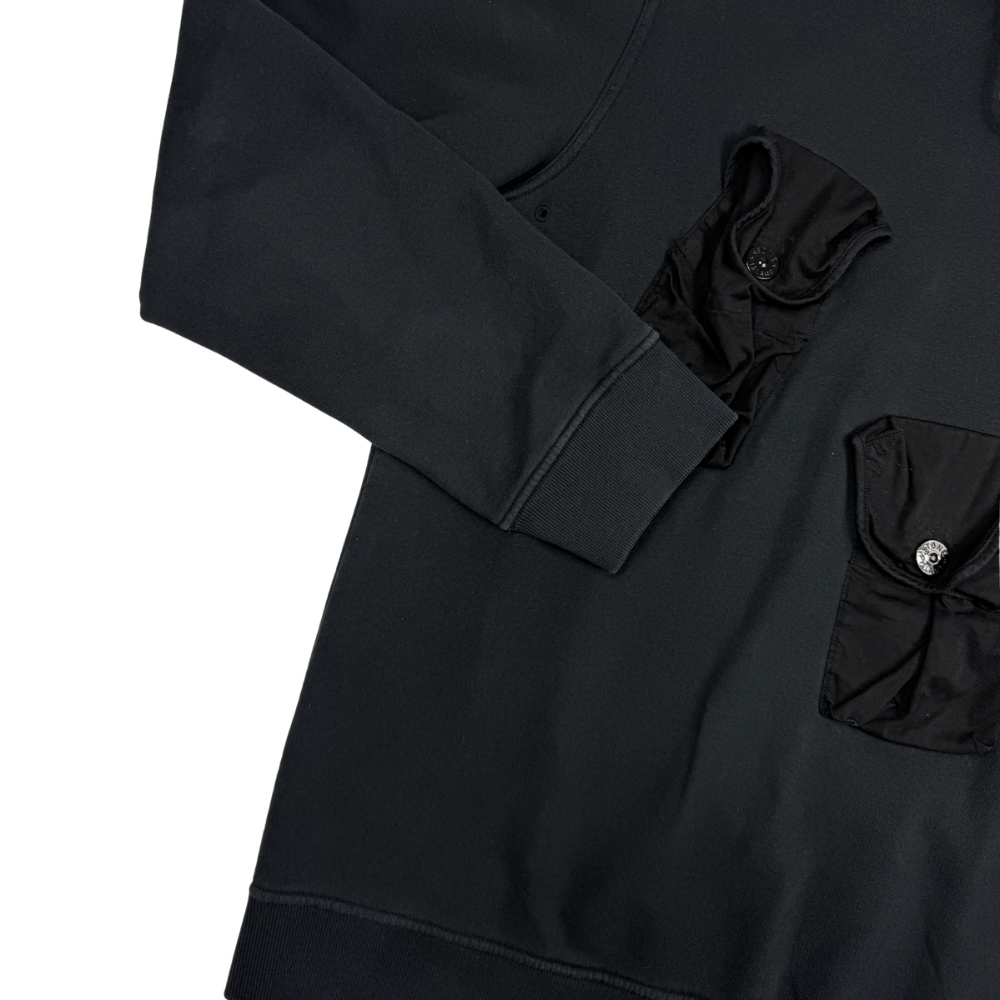 SUDADERA CUELLO ALTO CON BOLSILLOS STONE ISLAND - talla XL