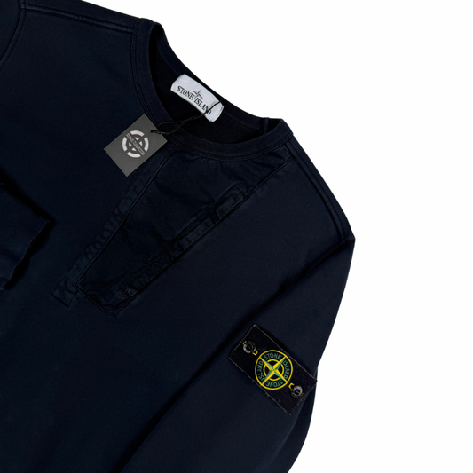 SUDADERA CUELLO REDONDO CON BOLSILLO STONE ISLAND - talla M