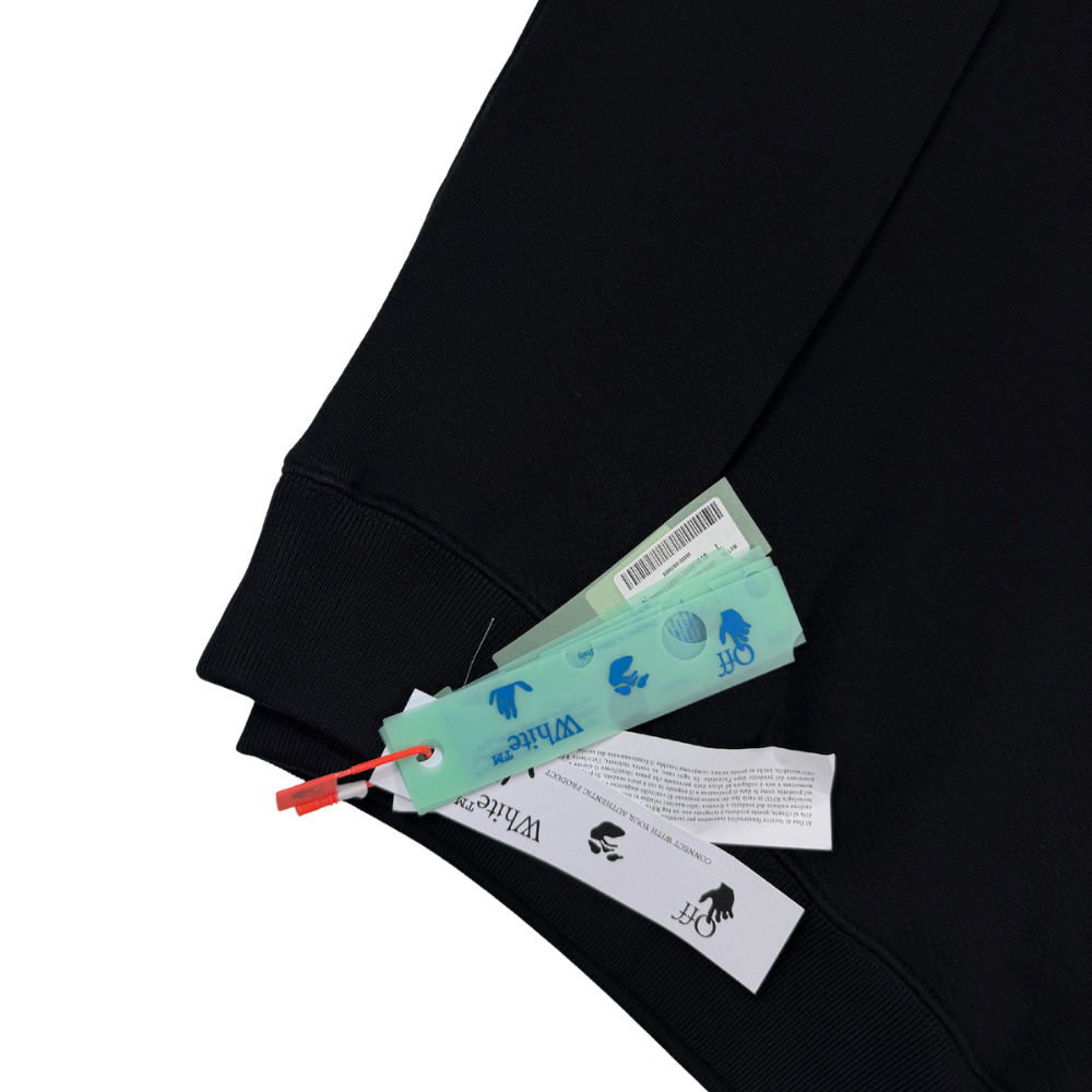 SUDADERA CON CAPUCHA OFF WHITE - talla L