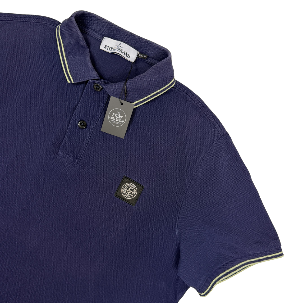 Polo Stone Island azul manga corta - talla XL