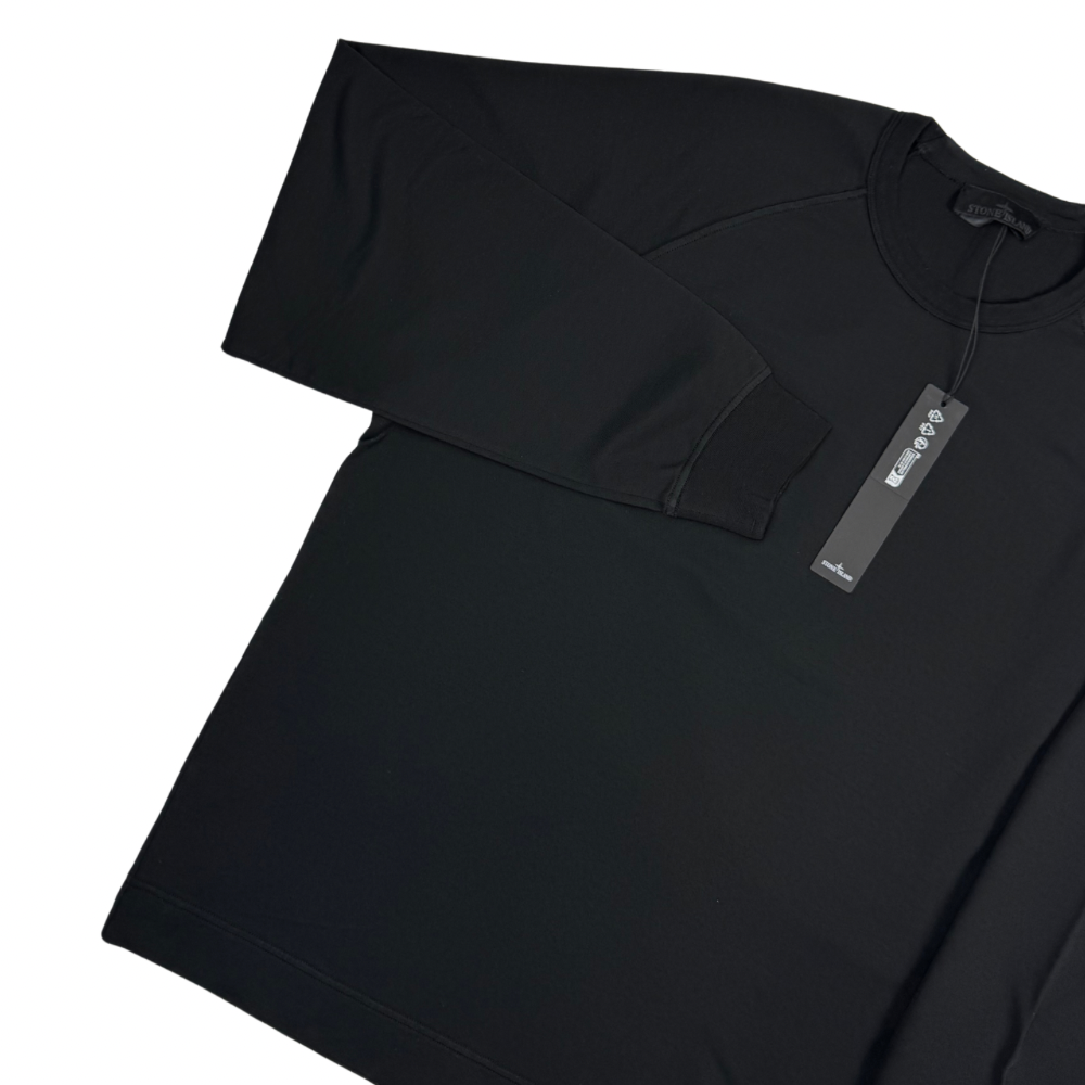 Sudadera Stone Island Ghost cuello redondo negro - talla XL