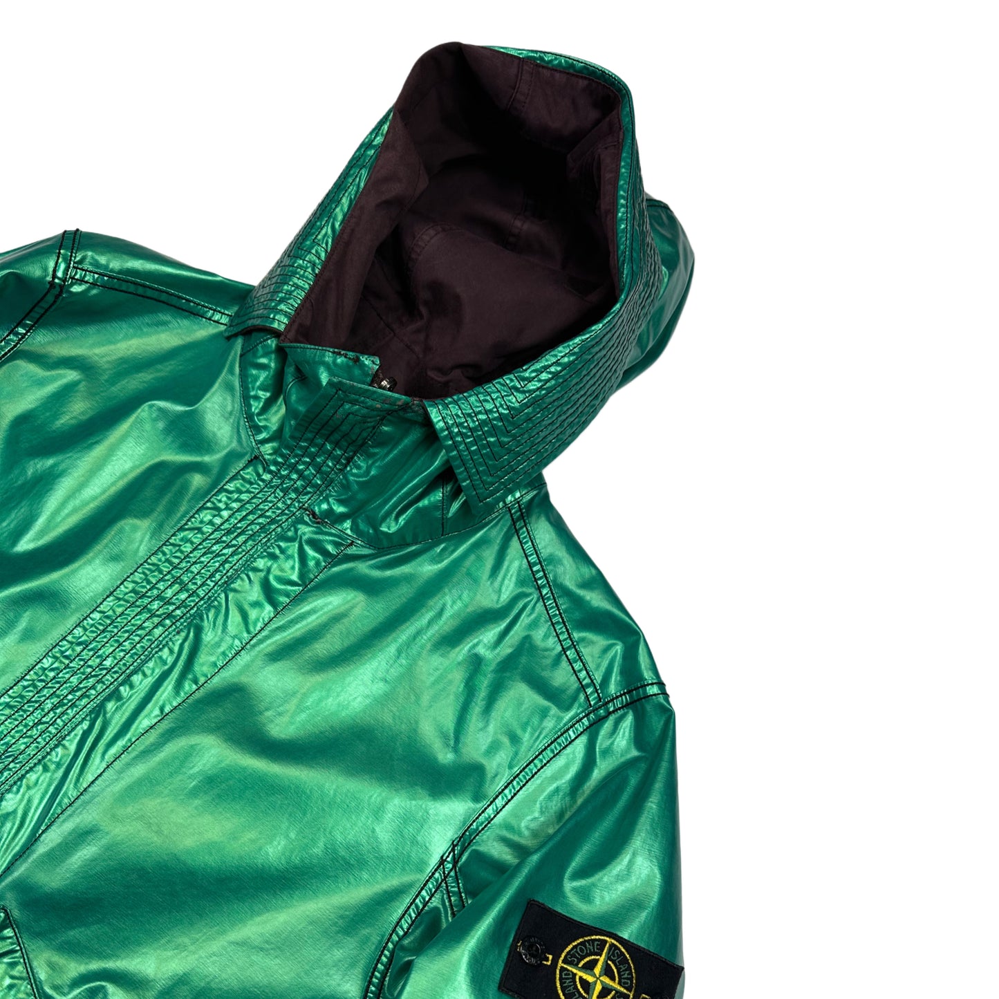 ABRIGO REVERSIBLE RASO GOMMATO STONE ISLAND - talla M