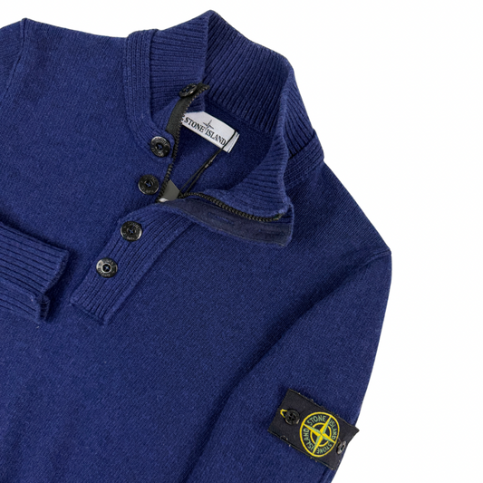 JERSEY CUELLO REDONDO CON BOTONES Y CREMALLERA STONE ISLAND - talla S