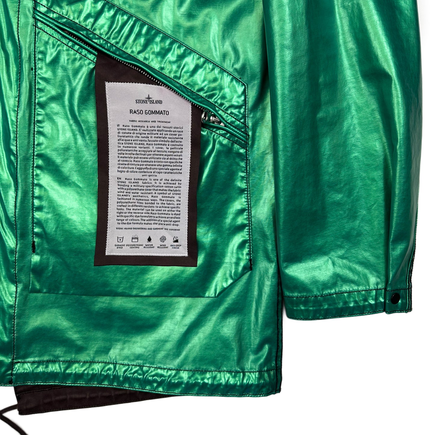 ABRIGO REVERSIBLE RASO GOMMATO STONE ISLAND - talla M