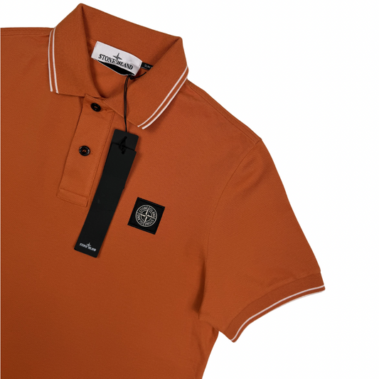 Polo Stone Island Naranja manga corta - talla S