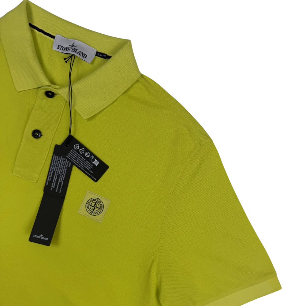 Polo Stone Island Manga Corta Amarillo manga corta - talla XL