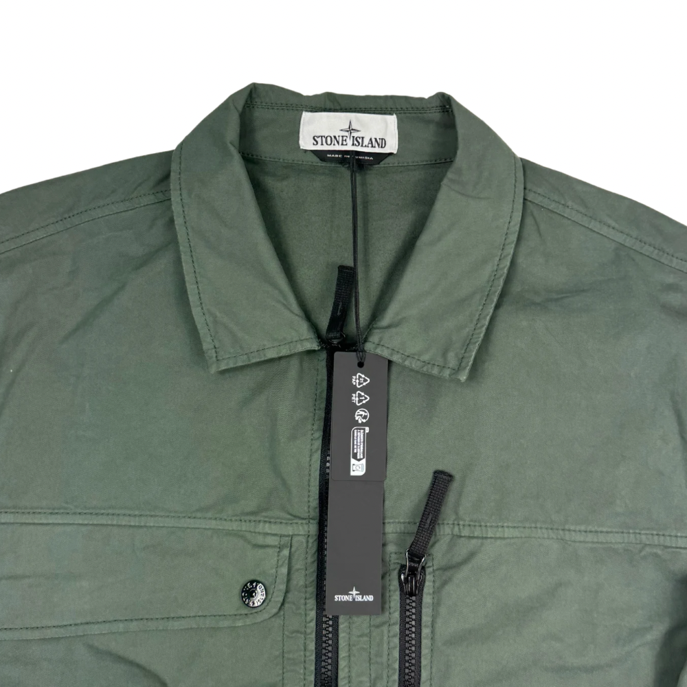 Sobrecamisa Stone Island verde - talla 3XL