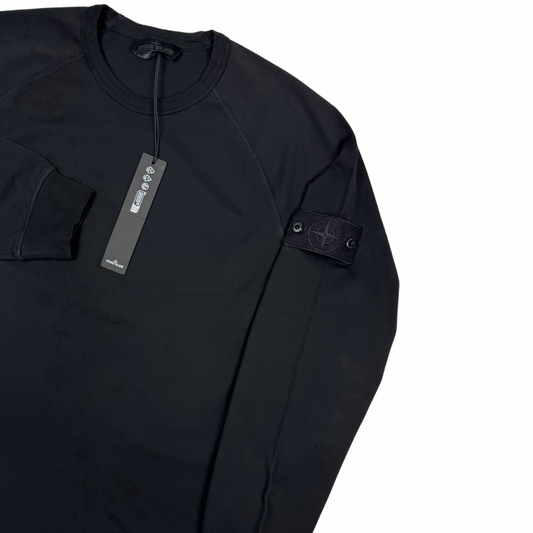 Sudadera Stone Island Ghost cuello redondo negro - talla XL