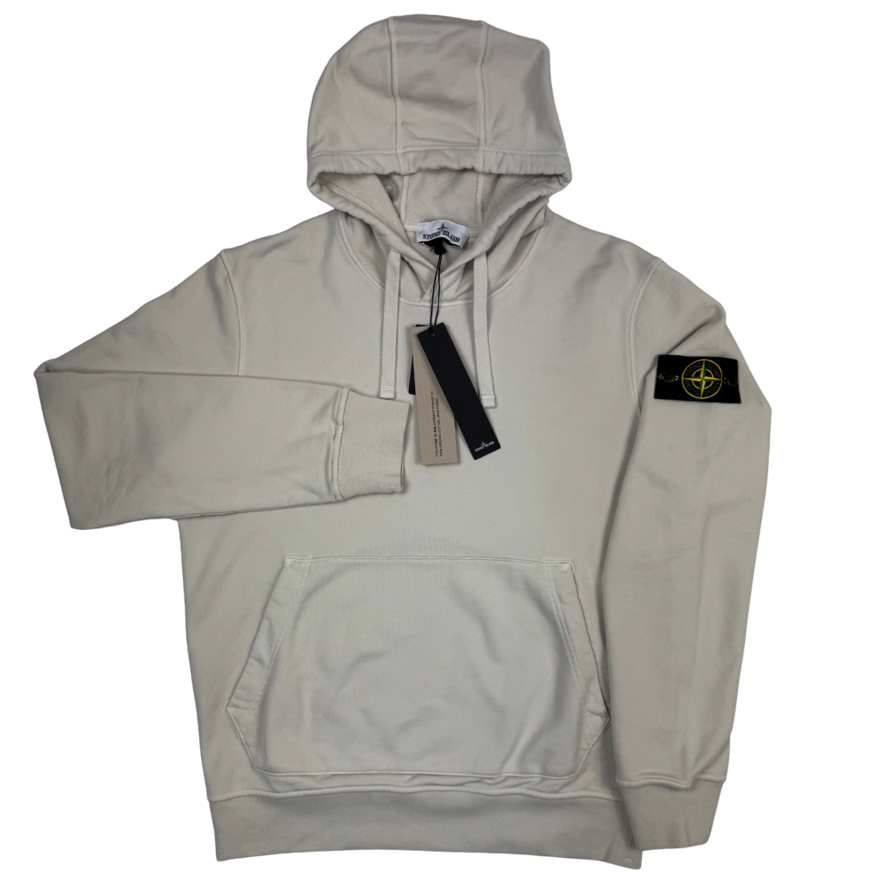Sudadera con capucha Stone Island blanco roto - talla L