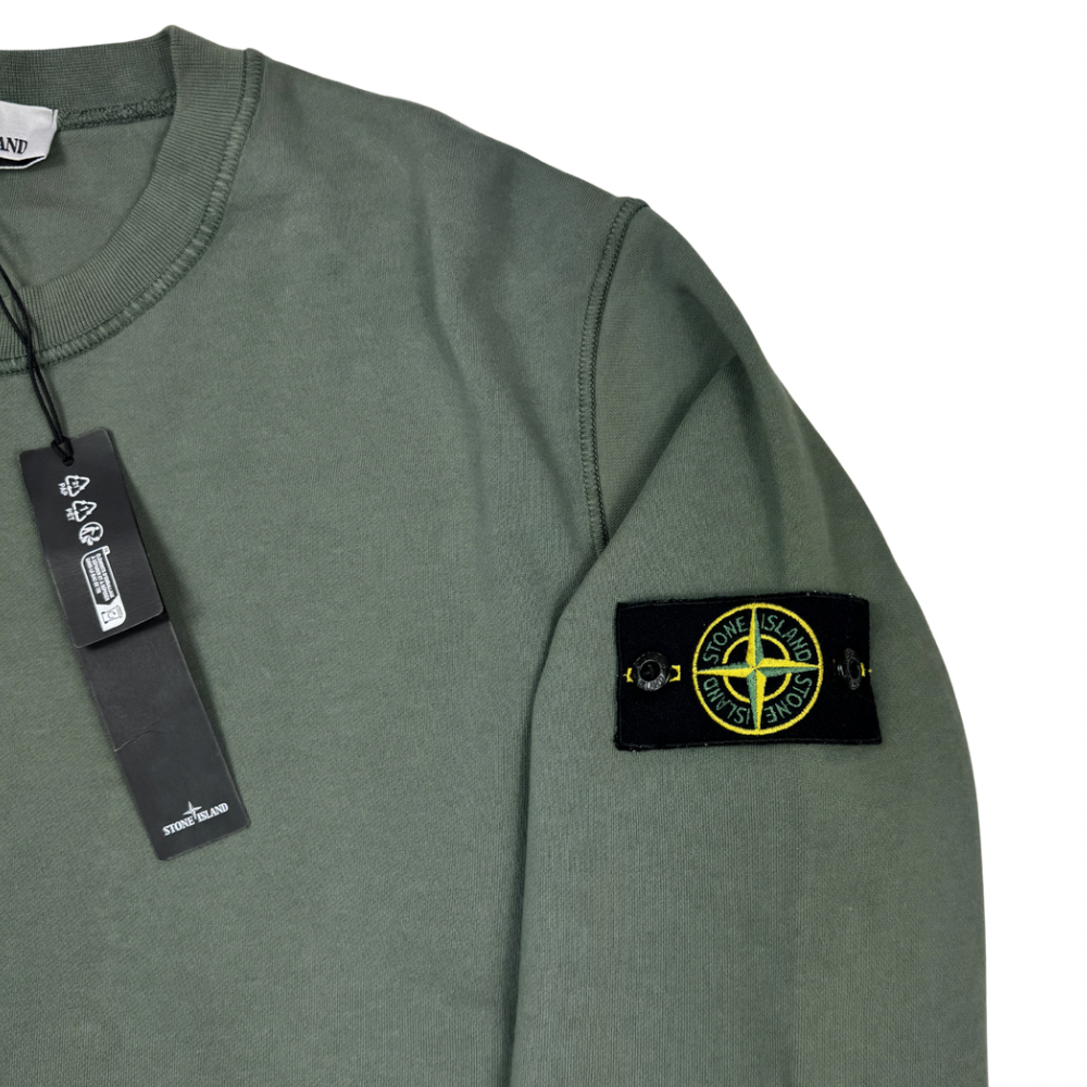 Sudadera cuello redondo Stone Island verde - talla 2XL
