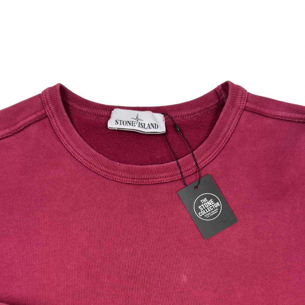 Sudadera cuello redondo Stone Island vino- talla XL