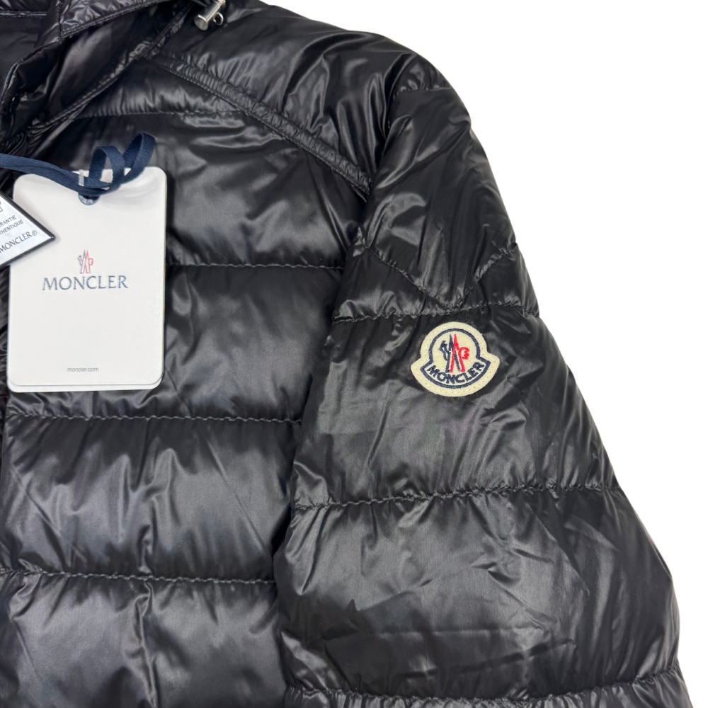 Plumífero con capucha Moncler Gliere negro - talla 4(L)