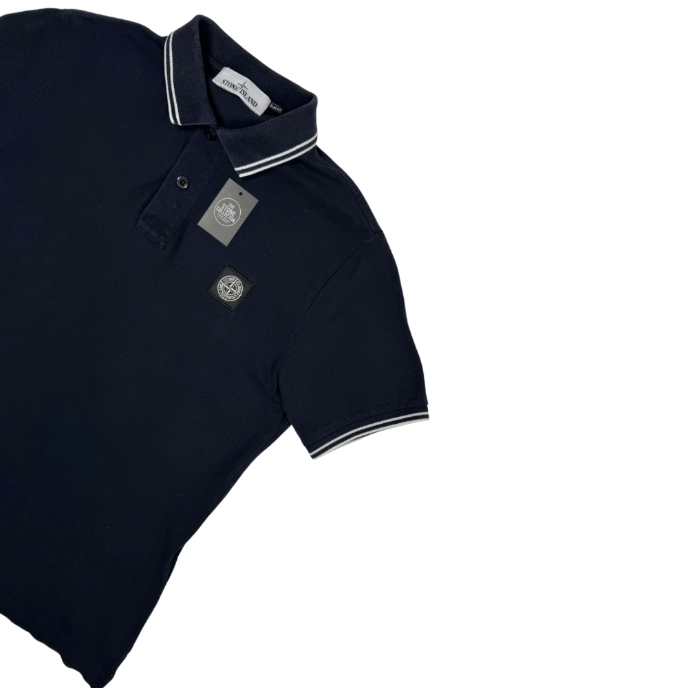 Polo Stone Island Azul marino manga corta - talla M