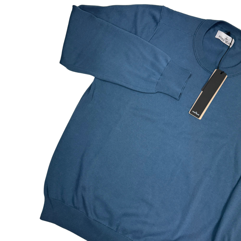 Jersey Stone Island cuello redondo azul - talla XL/3XL